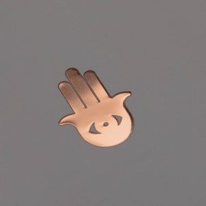 ROSE GOLD HAMSA HAND EYE